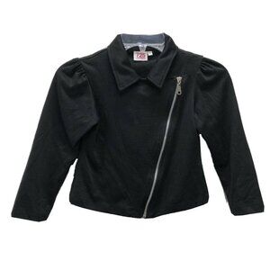 Girls Coat Black Moto Biker Jacket 725 Originals 6